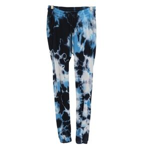 Cotton Citizen Tie Dye Jogger Sweatpants Womens XS Blue Black White Lounge Comfy